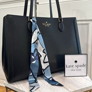 Kate Spade Black Large Tote Bag